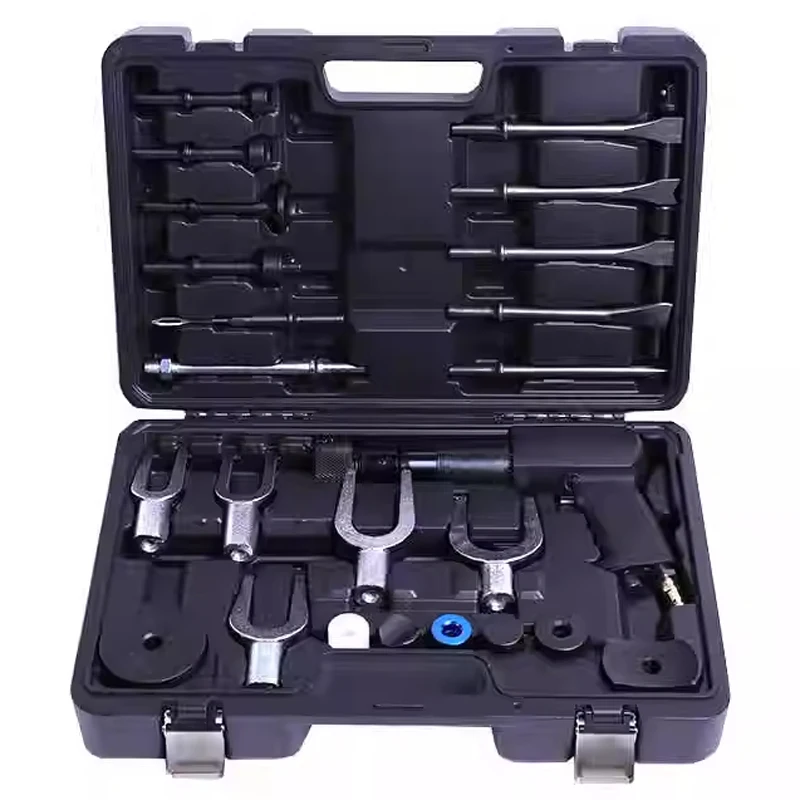 Air Hammer with 16-Piece Tool plus Set,Multi-functional Pneumatic Hammer,Air Hammer Piece XC9090
Air Hammer with 16-Piece Tool plus Set,Multi-functional Pneumatic Hammer,Air Hammer Piece XC9090