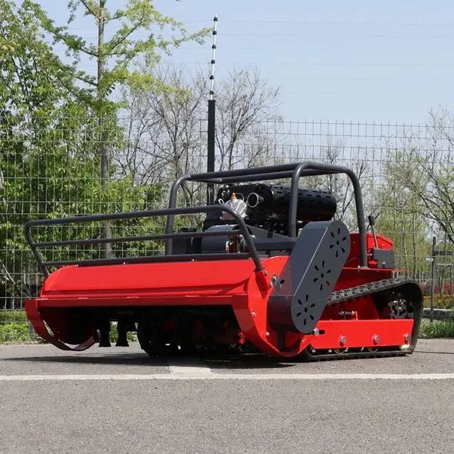 Customized Commercial Remote Lawn Mower Crawler Type Grass Cutting Gear High Adaptability For Complex Terrain Orchard Greenbelt
Customized Commercial Remote Lawn Mower Crawler Type Grass Cutting Gear High Adaptability For Complex Terrain Orchard Greenbelt
