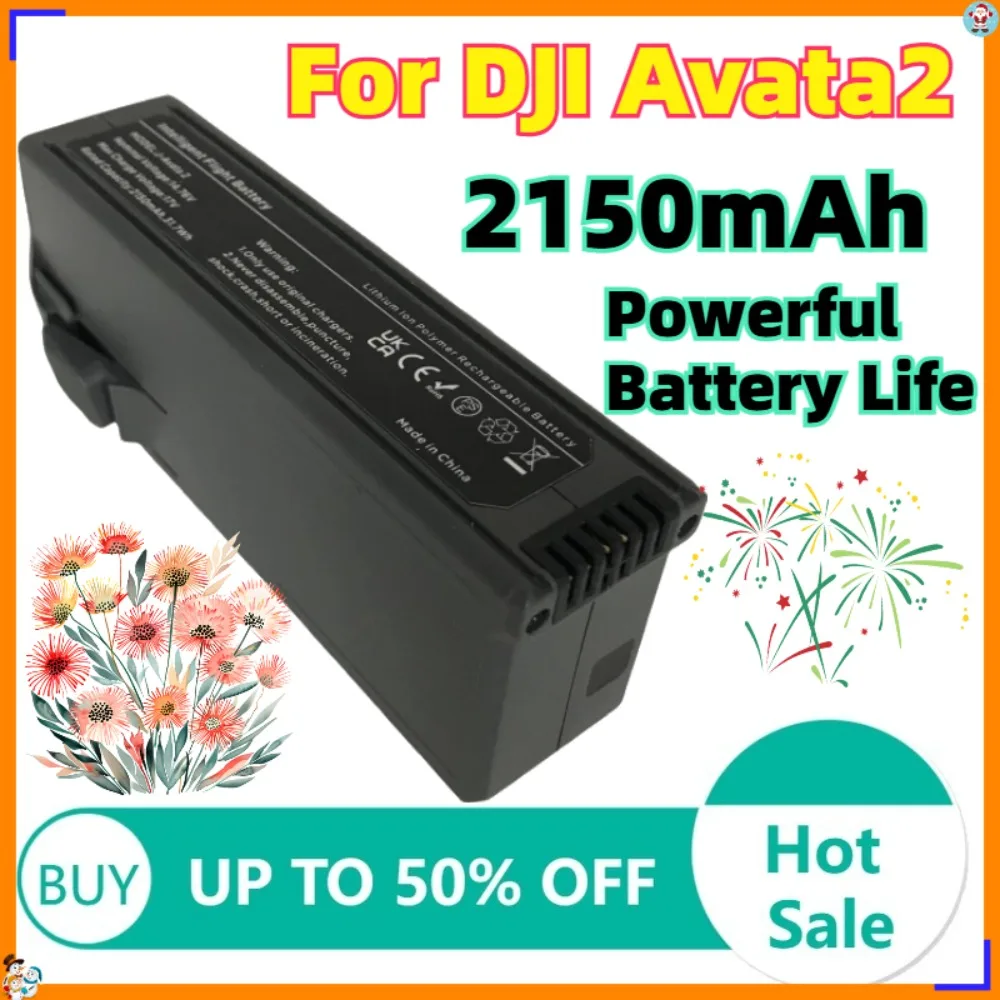 Strong Battery Life Original Capacity 2150mAh Flight Time of 23 Minutes Compatible For Avata 2 Battery
Strong Battery Life Original Capacity 2150mAh Flight Time of 23 Minutes Compatible For Avata 2 Battery