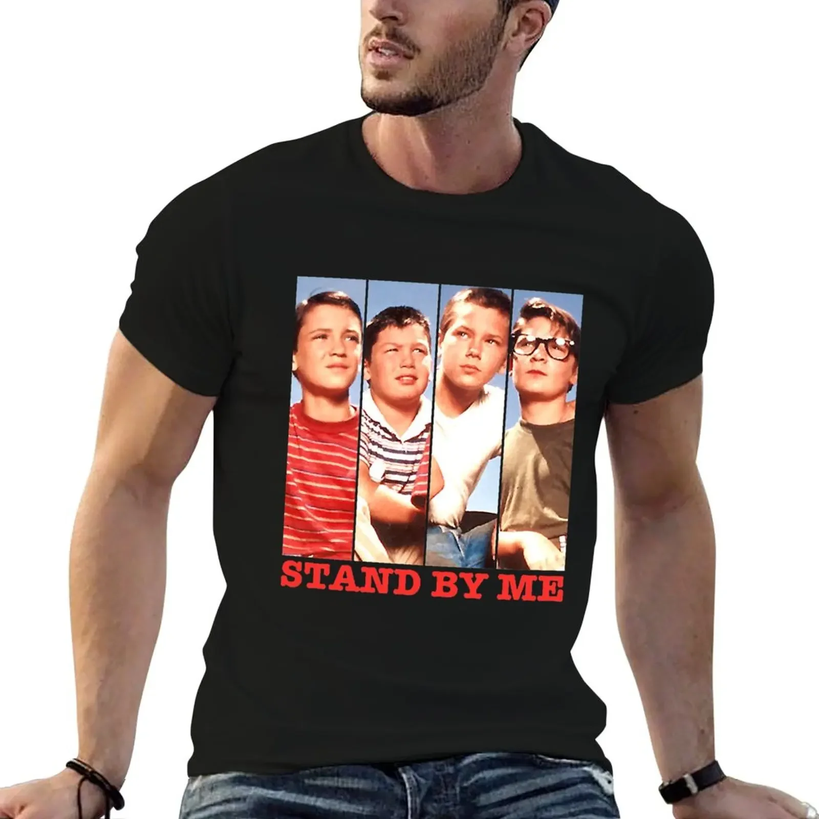 Stand By Me Drama Directed Novel The Body Stephen King Character Montage Retro T-Shirt T-shirts man shirts men
Stand By Me Drama Directed Novel The Body Stephen King Character Montage Retro T-Shirt T-shirts man shirts men