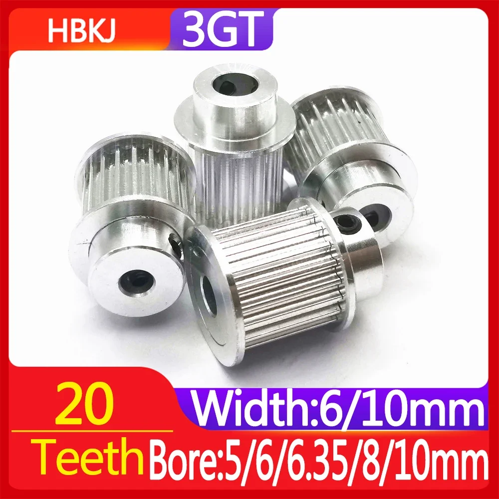 GT3 Timing Pulley 3GT 3M 20 Teeth Bore 5/6/6.35/8/10mm Synchronous Wheels Gear Part For Width 6/10mm Belt 3D Printer Parts
GT3 Timing Pulley 3GT 3M 20 Teeth Bore 5/6/6.35/8/10mm Synchronous Wheels Gear Part For Width 6/10mm Belt 3D Printer Parts