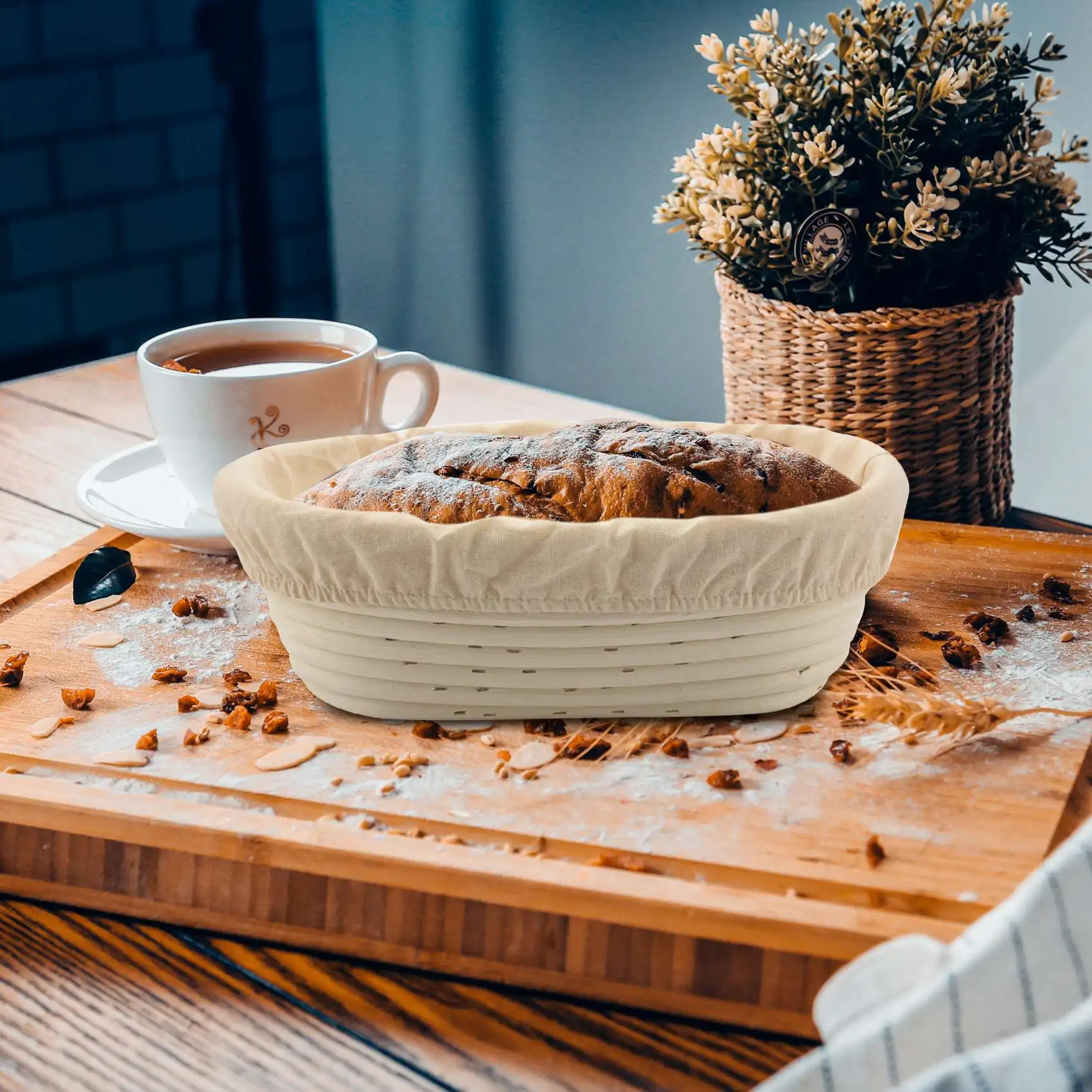 B62B-2 Packs 10 Inch Oval Shaped Bread Proofing Basket - Baking Dough Bowl Gifts For Bakers Proving Baskets For Sourdough Bread
B62B-2 Packs 10 Inch Oval Shaped Bread Proofing Basket - Baking Dough Bowl Gifts For Bakers Proving Baskets For Sourdough Bread