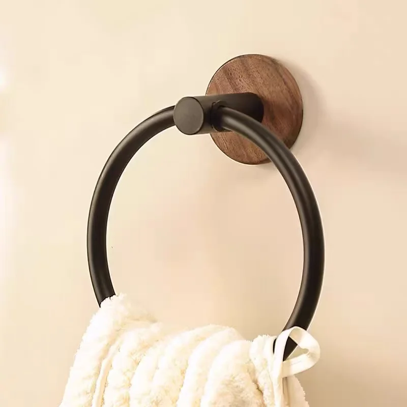 No-Drill Bathroom Towel Ring, Bathroom Footcloth Hook, Shower Room Towel Storage Rack, Wall-Mounted Walnut Towel Storage Shelf
No-Drill Bathroom Towel Ring, Bathroom Footcloth Hook, Shower Room Towel Storage Rack, Wall-Mounted Walnut Towel Storage Shelf