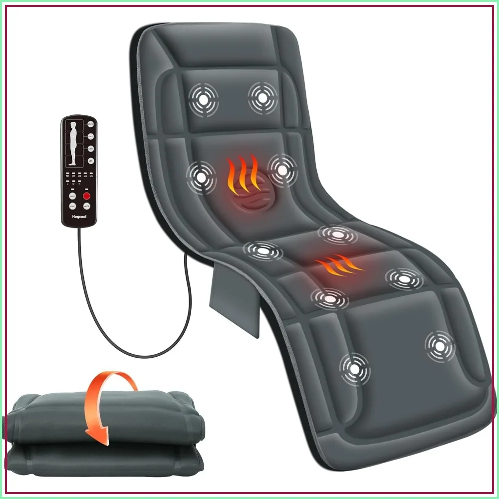 Full Body Massage Mat with Heat - 10 Vibration Motors & 2 Heating Levels for Chair, Bed, Sofa
Full Body Massage Mat with Heat - 10 Vibration Motors & 2 Heating Levels for Chair, Bed, Sofa