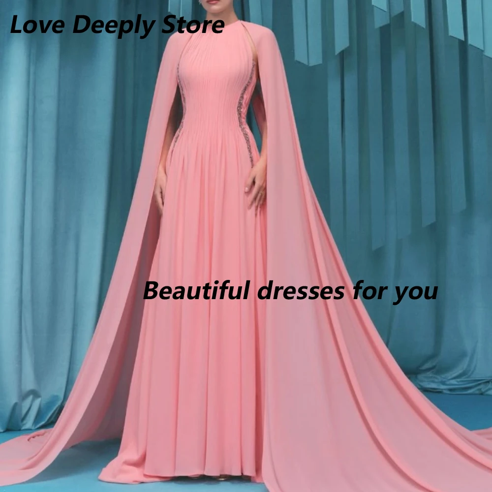 Elegant Evening Dress فساتين سهرة Customized O-Neck Full Sleeves Pleat Chiffon Formal Party Gown A Line Floor Length Prom Dress
Elegant Evening Dress فساتين سهرة Customized O-Neck Full Sleeves Pleat Chiffon Formal Party Gown A Line Floor Length Prom Dress