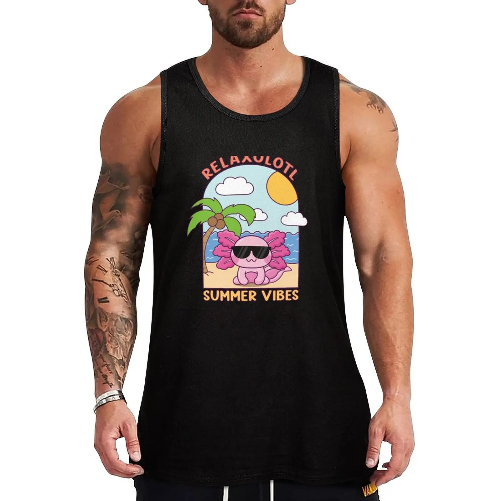 Relaxolotl Summer Vibes - Summer Axolotl Relax Pun Tank Top Men's t shirt Men's t-shirts
Relaxolotl Summer Vibes - Summer Axolotl Relax Pun Tank Top Men's t shirt Men's t-shirts