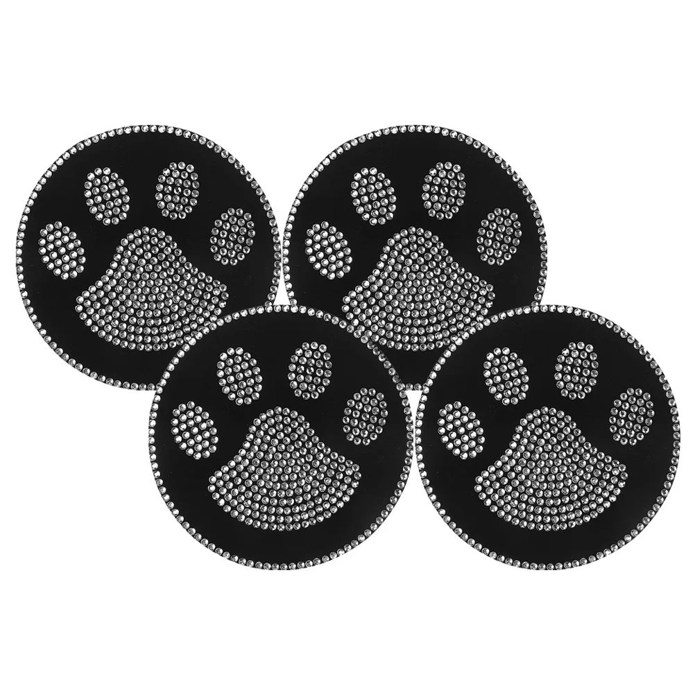 4Pcs Car Cup Holder Coasters Anti-Slip Soft Gel Rhinestone Embedded Cartoon Foot Shape Bling Decorative Cup Mats
4Pcs Car Cup Holder Coasters Anti-Slip Soft Gel Rhinestone Embedded Cartoon Foot Shape Bling Decorative Cup Mats