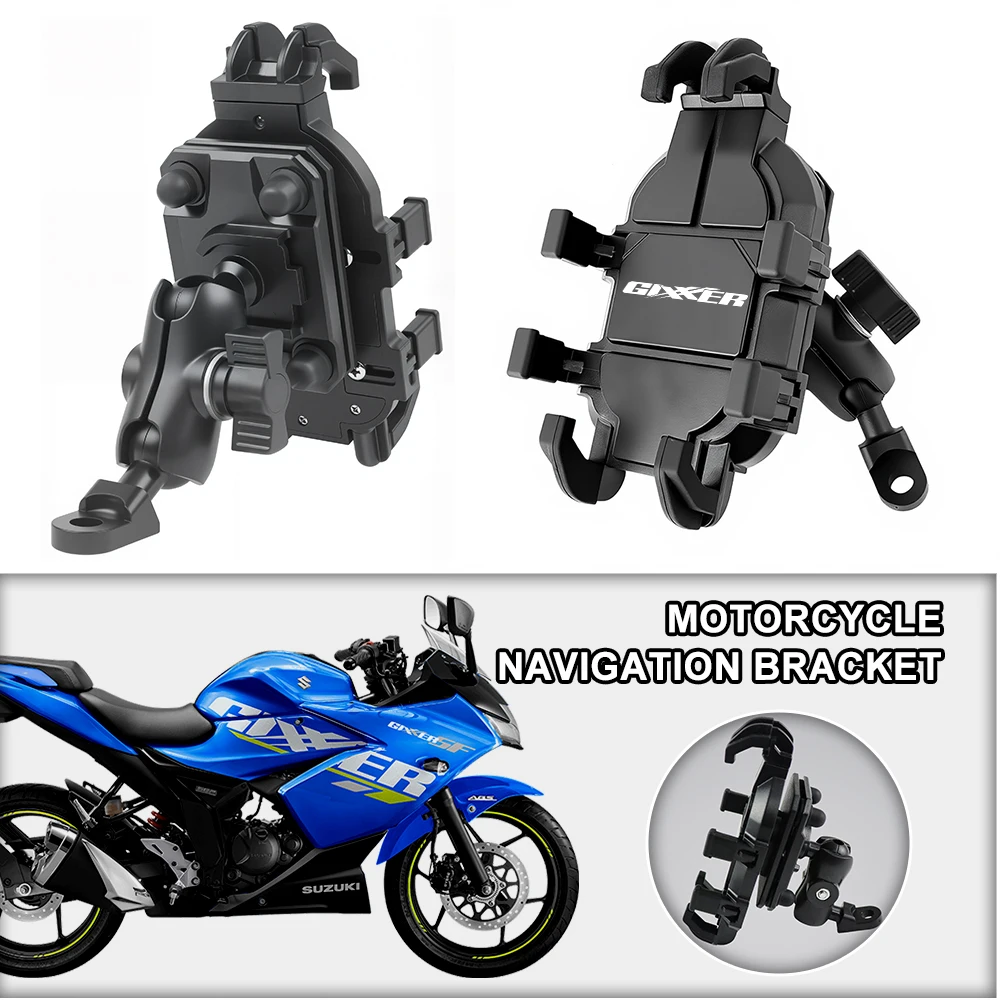 Motorcycle Phone Mount Anti-Shake 360° Rotation Handlebar Holder For SUZUKI GIXXER 150 155 250 150SF 250SF GIXXER250SF V-Strom
Motorcycle Phone Mount Anti-Shake 360° Rotation Handlebar Holder For SUZUKI GIXXER 150 155 250 150SF 250SF GIXXER250SF V-Strom