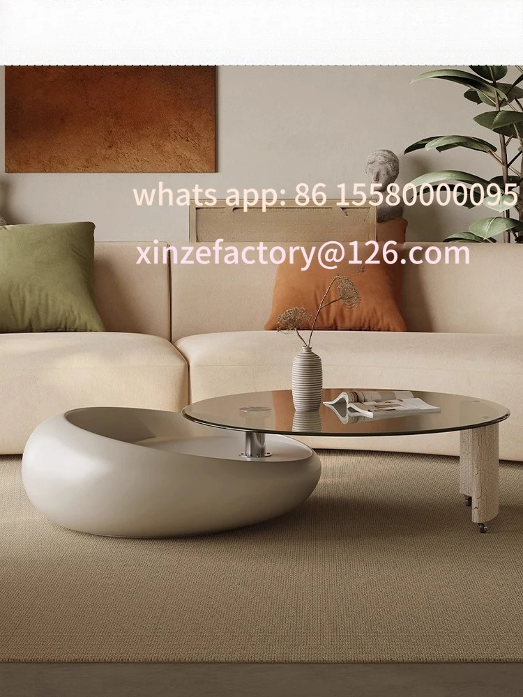 Customizable Cream Wind Rotating Coffee Table Living Room Household
Customizable Cream Wind Rotating Coffee Table Living Room Household