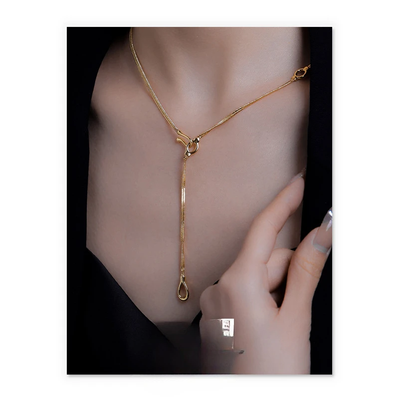 Fashion commuting tenderness personality versatile fashion long Y-shaped necklace
Fashion commuting tenderness personality versatile fashion long Y-shaped necklace
