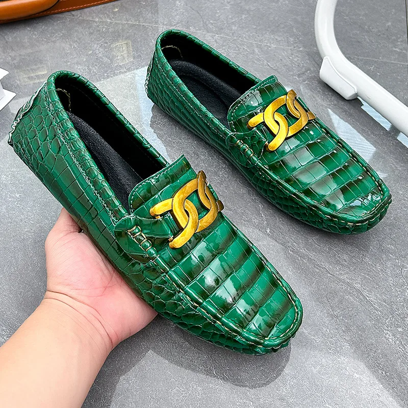 Fashion Green Leather Loafers Shoes for Men 2023 Big Size 47 48 Mens Driving Shoes Comfortable Men's Casual Shoes Zapatos Hombre
Fashion Green Leather Loafers Shoes for Men 2023 Big Size 47 48 Mens Driving Shoes Comfortable Men's Casual Shoes Zapatos Hombre