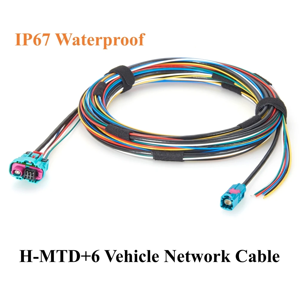 Waterproof Rosenberger H-MTD Female to Male Automotive Ethernet Cable with 6 Pin MQS Leads E6K14M-1CAZ5-Z to E6S10A-1CAZ5-Z
Waterproof Rosenberger H-MTD Female to Male Automotive Ethernet Cable with 6 Pin MQS Leads E6K14M-1CAZ5-Z to E6S10A-1CAZ5-Z