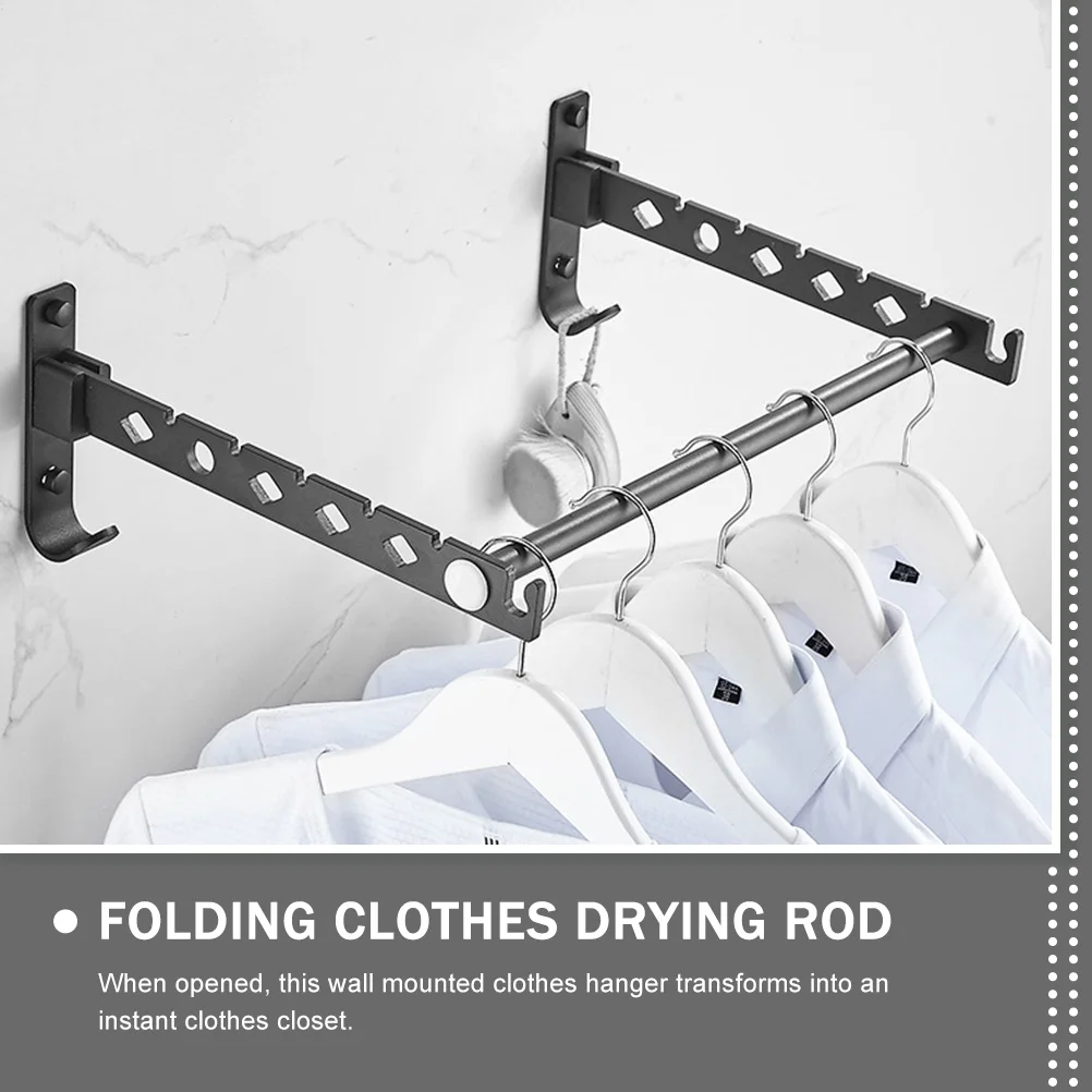 Folding Wall Mounted Clothes Drying Rack Space Aluminum Laundry Organizer Metal Hanging Rod Home Storage Hanger Holder For
Folding Wall Mounted Clothes Drying Rack Space Aluminum Laundry Organizer Metal Hanging Rod Home Storage Hanger Holder For