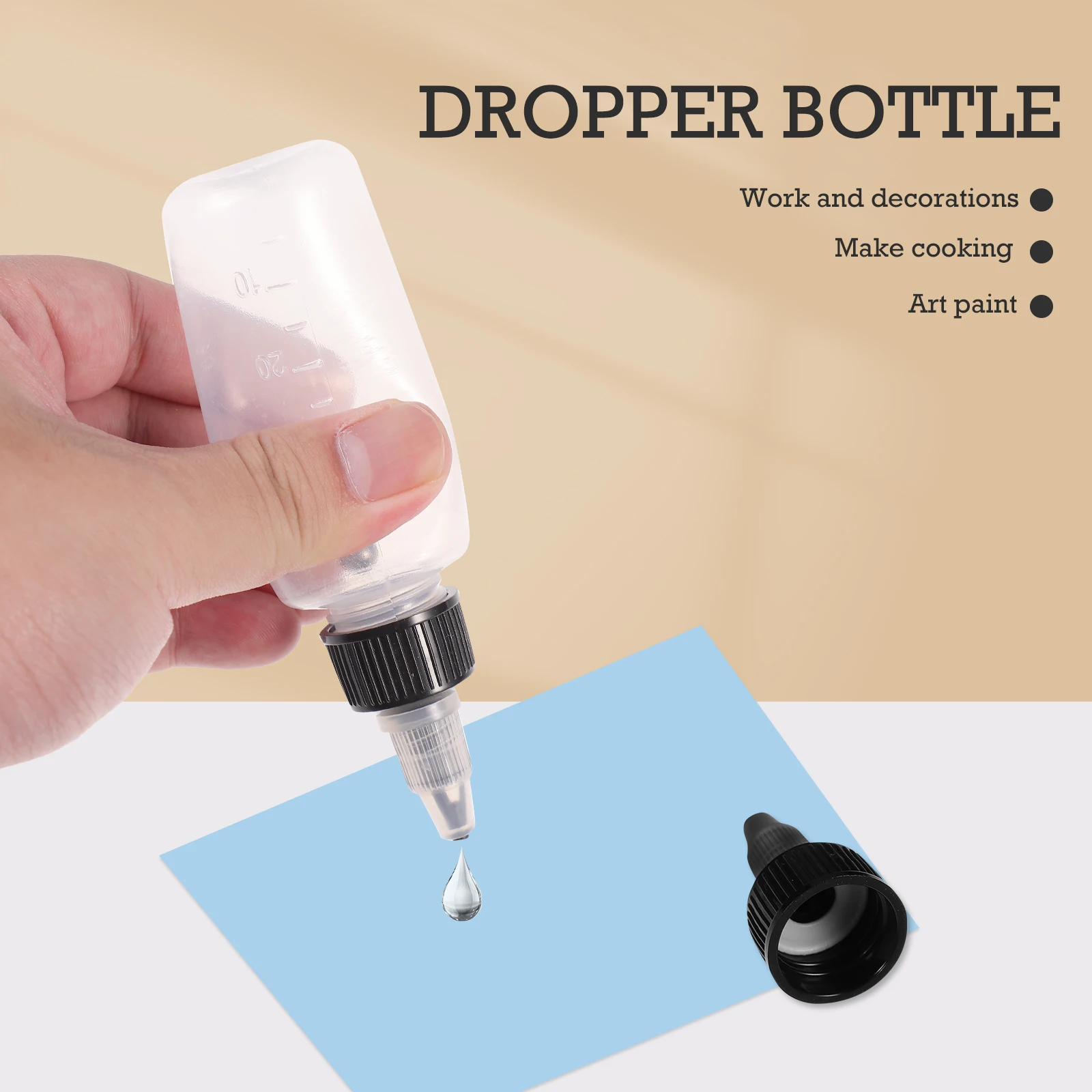 6pcs Dropper Leakproof Plastic Sub-Bottling Containers With Lids Portable Liquid Bottles For Paint Art Home Use Transparent
6pcs Dropper Leakproof Plastic Sub-Bottling Containers With Lids Portable Liquid Bottles For Paint Art Home Use Transparent