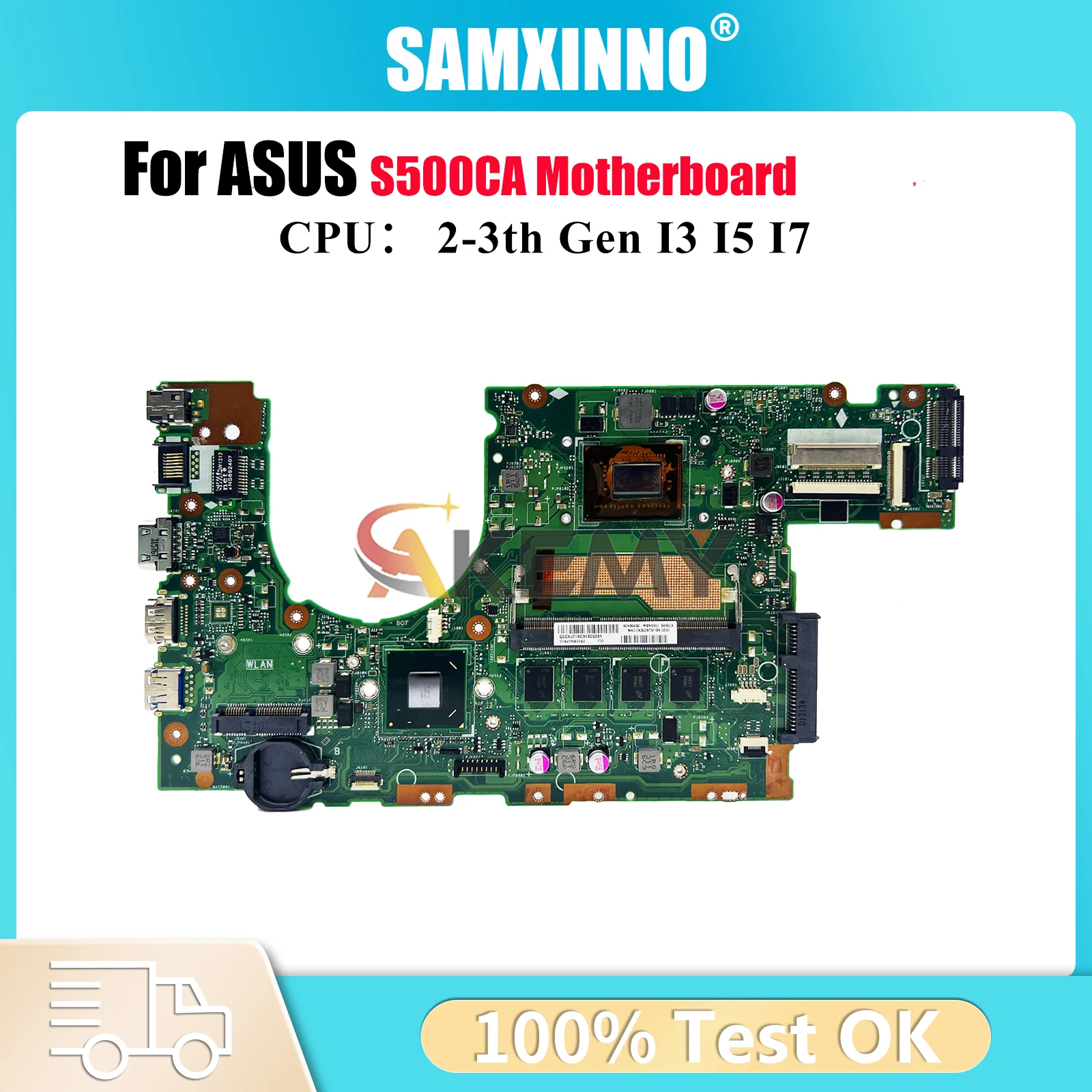 S500CA Laptop Motherboard For ASUS VivoBook S500CA S500C Notebook Mainboard With I3 I5 I7 CPU 100% tests OK fast shipping stk
S500CA Laptop Motherboard For ASUS VivoBook S500CA S500C Notebook Mainboard With I3 I5 I7 CPU 100% tests OK fast shipping stk