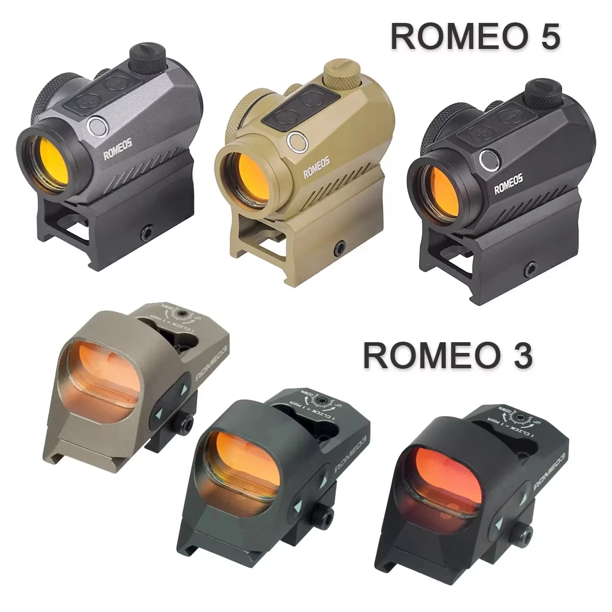 ROMEO5 ROMEO3 Red Dot Sight Scope Riflescope Holographic Reflex 2 MOA Hunting Airsoft Sight Riser Mount 20mm Rail AR15 HK416
ROMEO5 ROMEO3 Red Dot Sight Scope Riflescope Holographic Reflex 2 MOA Hunting Airsoft Sight Riser Mount 20mm Rail AR15 HK416