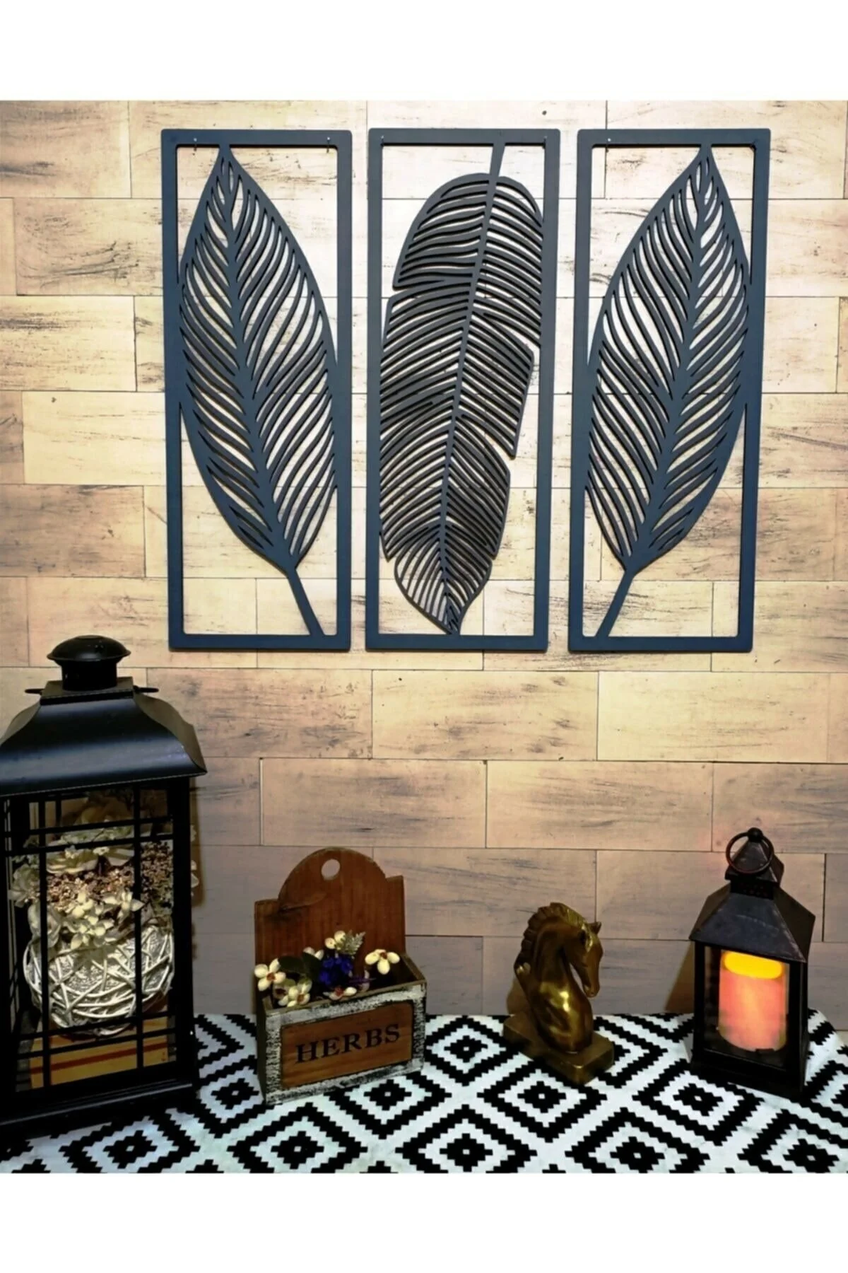 3 Piece Wood Leaf Pattern Wall Painting Laser Cut Black Home Decor Wall Art Unique Gift 2023
3 Piece Wood Leaf Pattern Wall Painting Laser Cut Black Home Decor Wall Art Unique Gift 2023