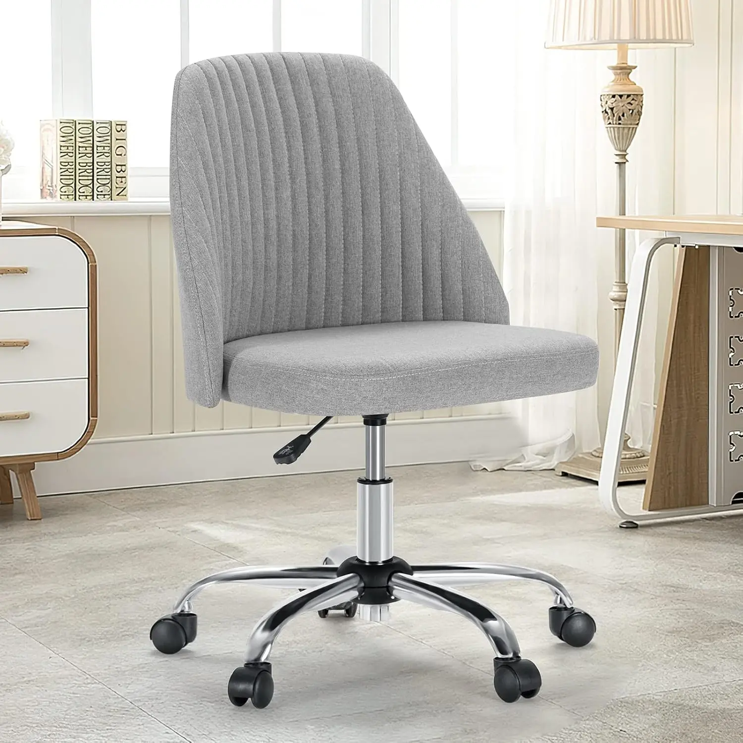 Office , Comfy Desk Rolling Vanity Swivel Task s with Wheels, Wide Seating Armless Height Adjustable Computer s
Office , Comfy Desk Rolling Vanity Swivel Task s with Wheels, Wide Seating Armless Height Adjustable Computer s