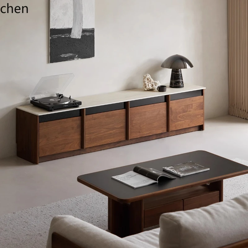 HXL solid wood TV cabinet floor-to-ceiling black walnut living room household small apartment storage locker
HXL solid wood TV cabinet floor-to-ceiling black walnut living room household small apartment storage locker