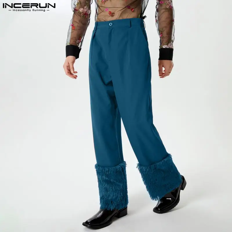 INCERUN 2024 American Style Men's Trousers Personality Solid Patchwork Plush Long Pants Casual Male Straight Leg Pantalons S-5XL
INCERUN 2024 American Style Men's Trousers Personality Solid Patchwork Plush Long Pants Casual Male Straight Leg Pantalons S-5XL