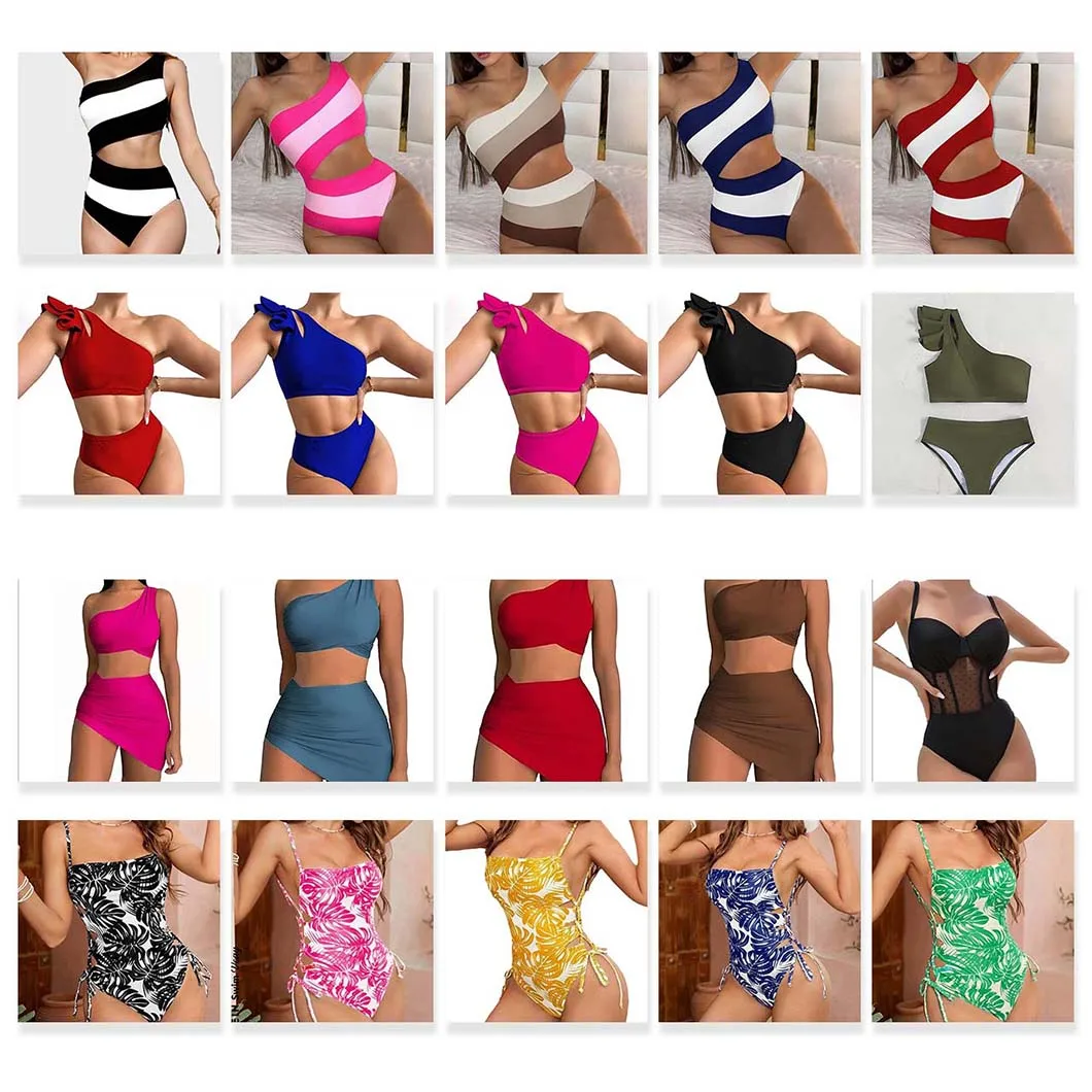 Color-matched hollowed-out bikini swimsuit available in multiple colors as a beach sexy women's swimsuit
Color-matched hollowed-out bikini swimsuit available in multiple colors as a beach sexy women's swimsuit