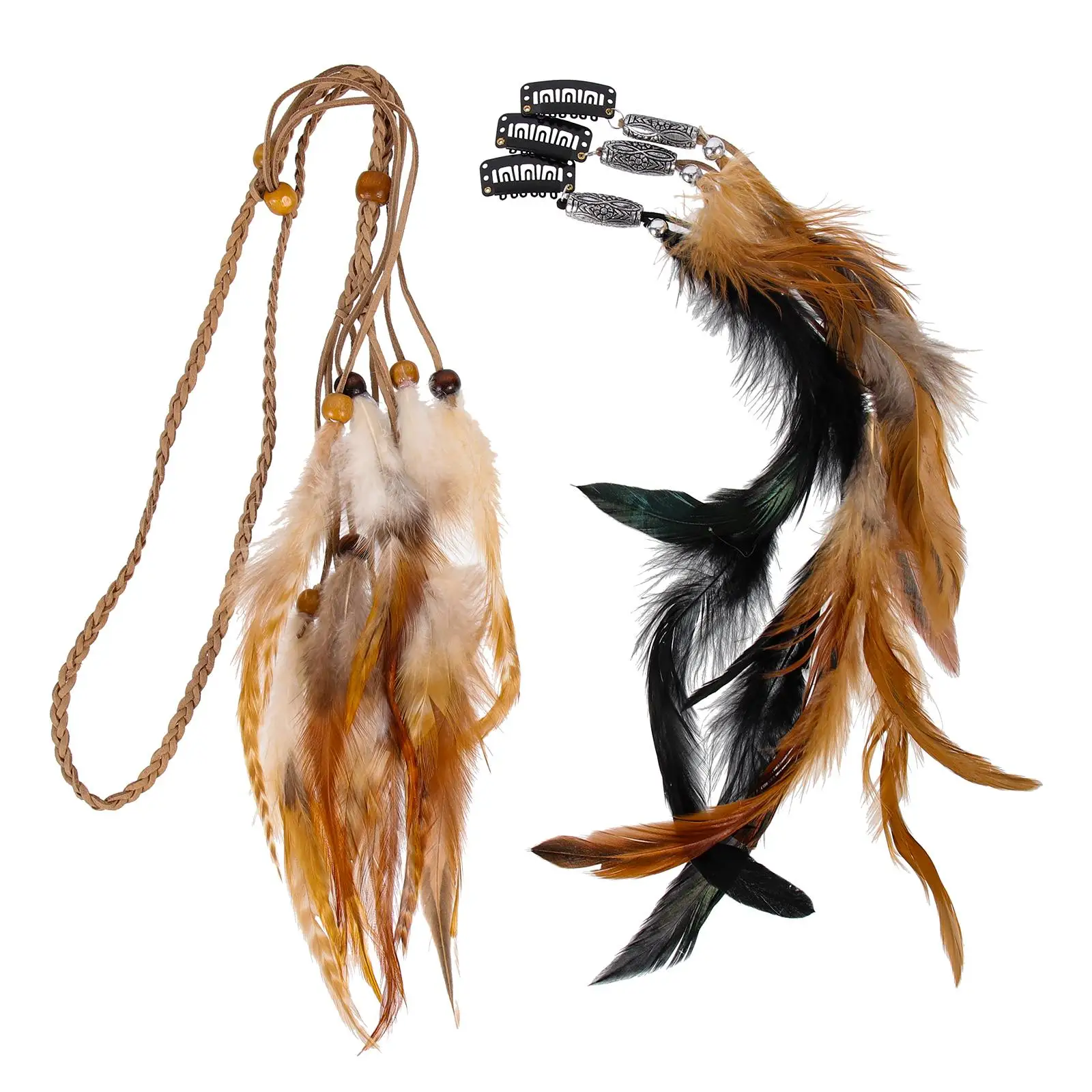 Plume Hair Women Bohemian Headpiece Party Masquerade Cosplay Long Plume Clips Headdress Accessories Hair Set Decor
Plume Hair Women Bohemian Headpiece Party Masquerade Cosplay Long Plume Clips Headdress Accessories Hair Set Decor