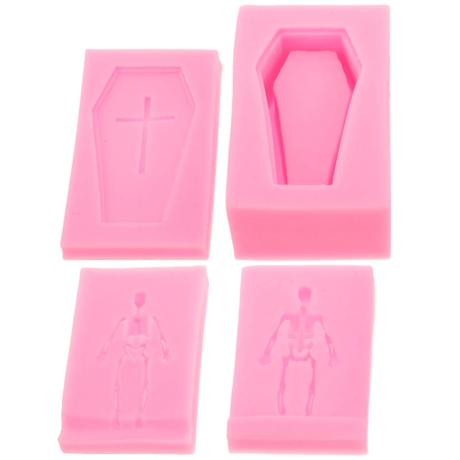 4Pcs Silicone Mold Skull Cross Design for DIY Scented Making Halloween Decor Craft Supply
4Pcs Silicone Mold Skull Cross Design for DIY Scented Making Halloween Decor Craft Supply