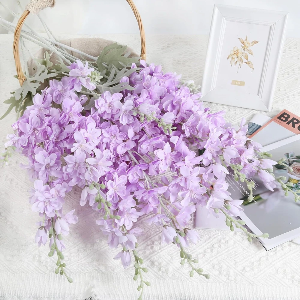 Single Stem Artificial Delphinium Flowers Home Wedding Table Room Festival Decora Outdoor Yard Garden Props Background Diy Gift
Single Stem Artificial Delphinium Flowers Home Wedding Table Room Festival Decora Outdoor Yard Garden Props Background Diy Gift