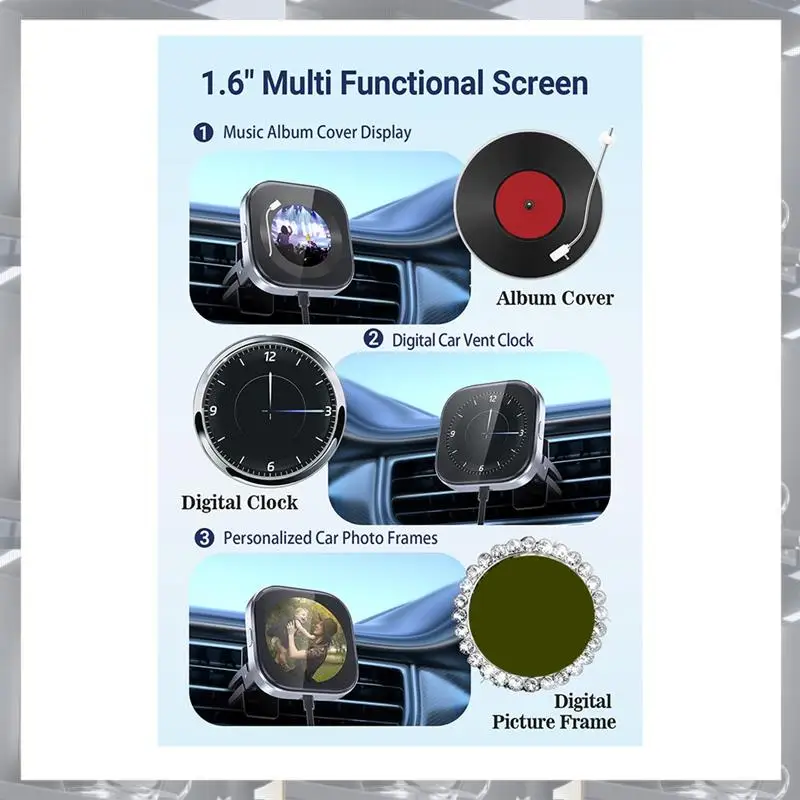Hot Selling-2 In 1 Carplay Wired To Wireless Android Auto Adapter DIY Display Screen Smart Box Aroma Clip On Car Vent For Cars,2
Hot Selling-2 In 1 Carplay Wired To Wireless Android Auto Adapter DIY Display Screen Smart Box Aroma Clip On Car Vent For Cars,2