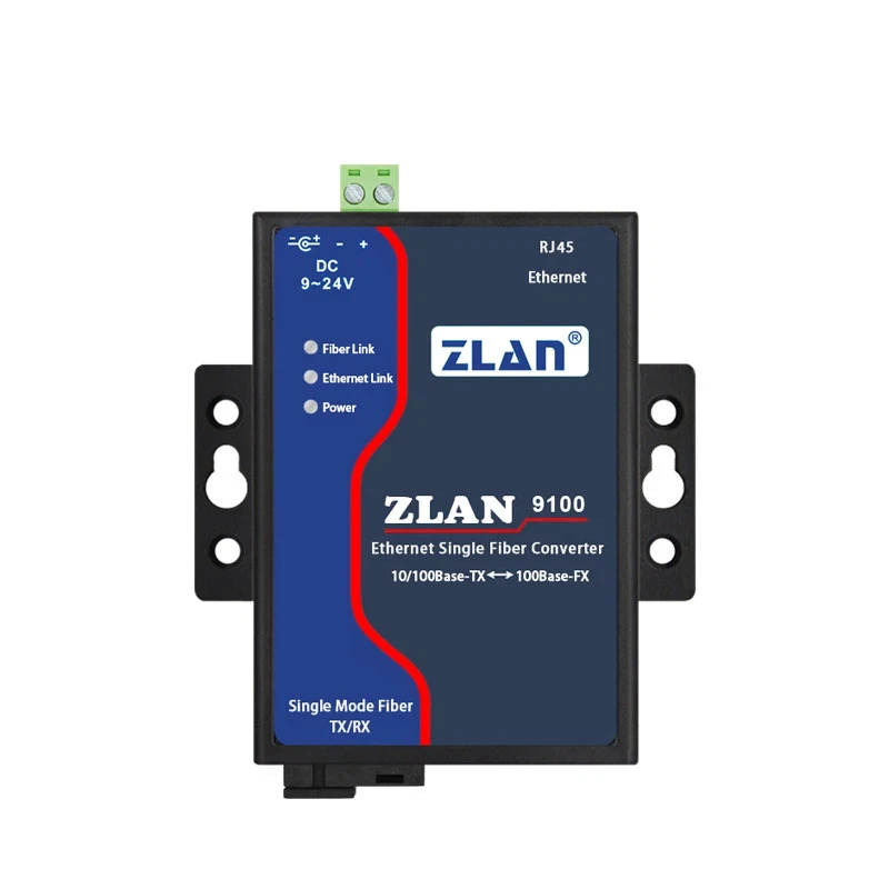 Industrial Grade Ethernet 100Mbps Fiber Optic Transceiver/Single Mode Single Fiber Single Core SC Square Port/Wide Voltage Power
Industrial Grade Ethernet 100Mbps Fiber Optic Transceiver/Single Mode Single Fiber Single Core SC Square Port/Wide Voltage Power