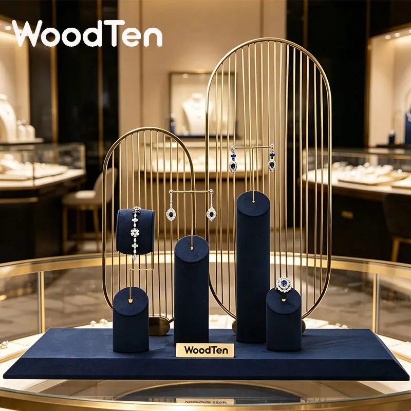 WoodTen Blue Jewelry Display Prop Microfiber Jewelry Display Ring Pendant Rack Necklace Stand Store Jewelry Display Stand
WoodTen Blue Jewelry Display Prop Microfiber Jewelry Display Ring Pendant Rack Necklace Stand Store Jewelry Display Stand