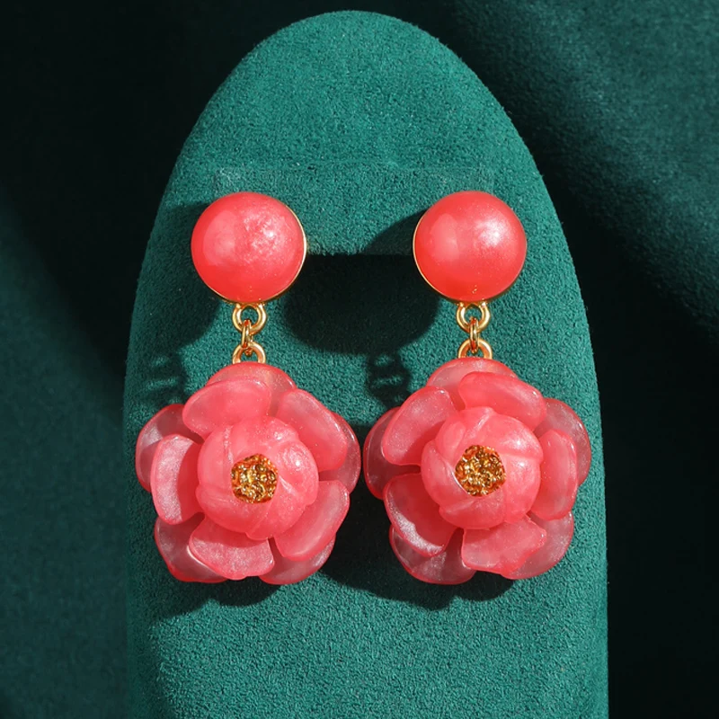 Vintage Big Pink Flower Earrings Dangle Stone For Woman Drop Luxury Designer Fashion Jewelry Antique Bohemian New 2025 Trending
Vintage Big Pink Flower Earrings Dangle Stone For Woman Drop Luxury Designer Fashion Jewelry Antique Bohemian New 2025 Trending