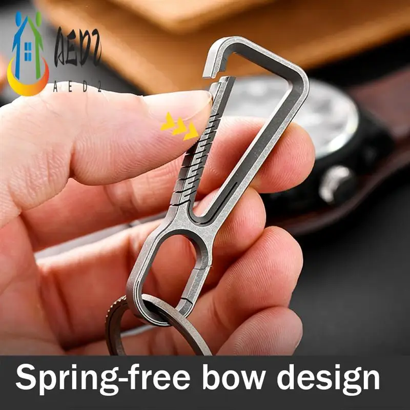 AED2-Titanium Alloy Keychain Men's Waist Car Keychain Metal Pendant Connection Ring
AED2-Titanium Alloy Keychain Men's Waist Car Keychain Metal Pendant Connection Ring