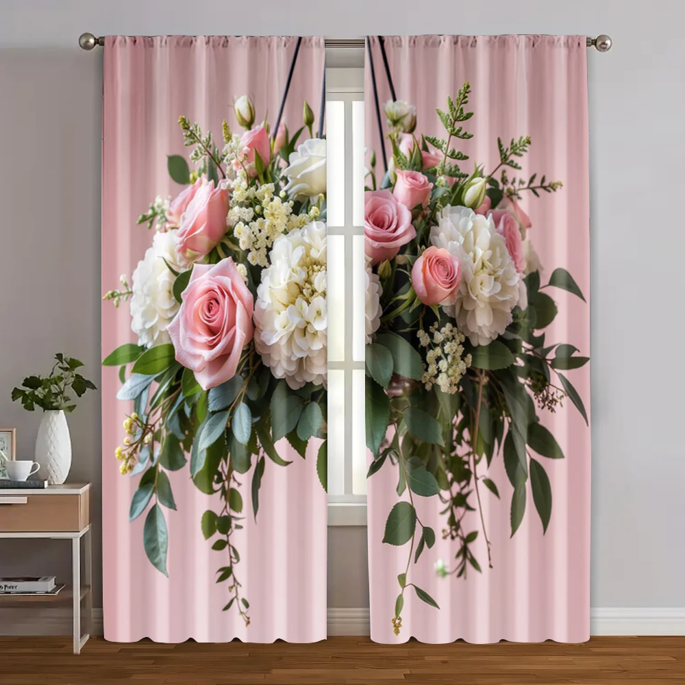 2pcs, Popular Curtain Panels 2D print Elegant Pink Floral Durable Polyester (without rod) Art Deco Festive Ldeal for Living
2pcs, Popular Curtain Panels 2D print Elegant Pink Floral Durable Polyester (without rod) Art Deco Festive Ldeal for Living