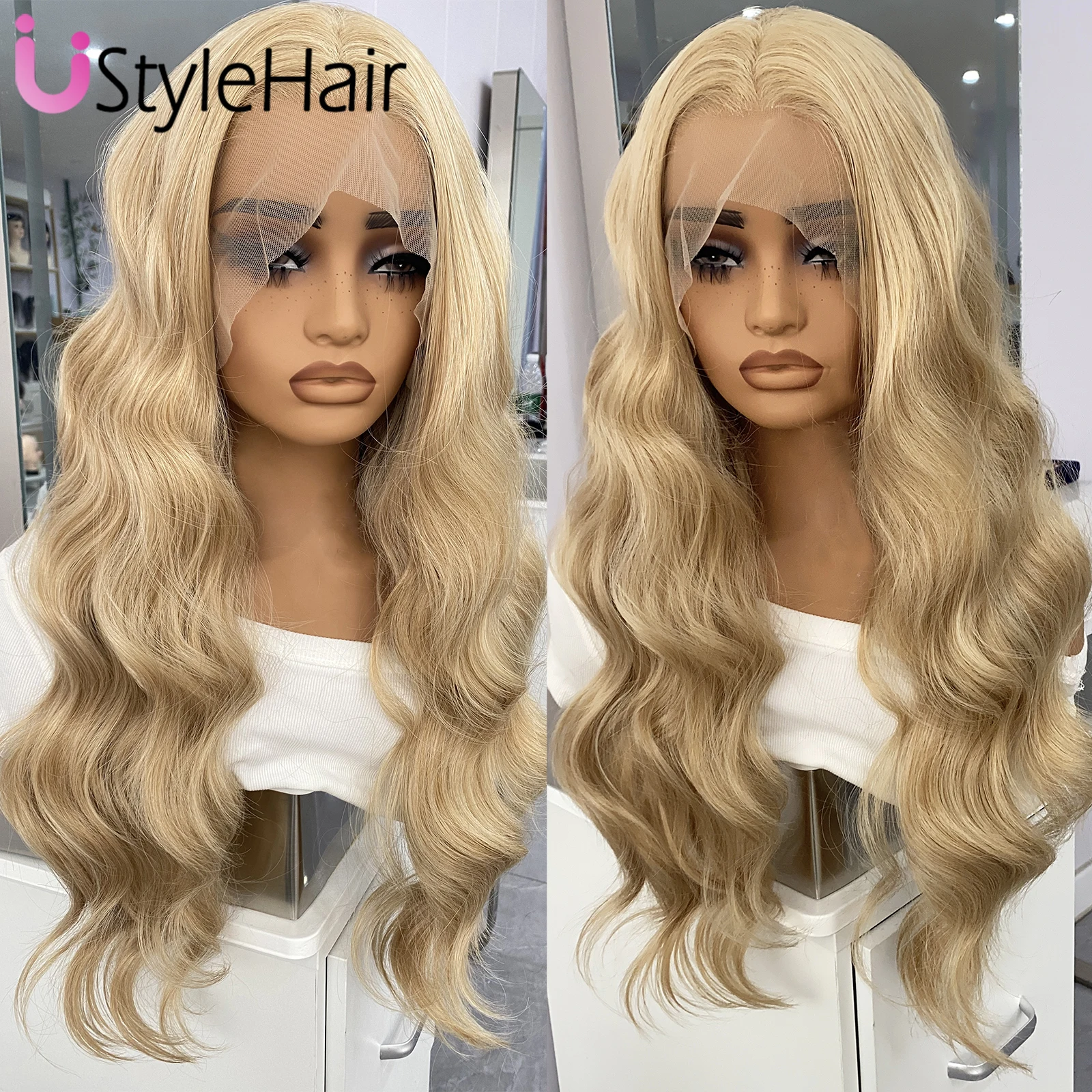 13x4 Blonde Wig Lace Front Synthetic Hair Long Body Wave Hair Mix Color Natural Looking Wig Heat Resistant Fiber Daily Wear
13x4 Blonde Wig Lace Front Synthetic Hair Long Body Wave Hair Mix Color Natural Looking Wig Heat Resistant Fiber Daily Wear