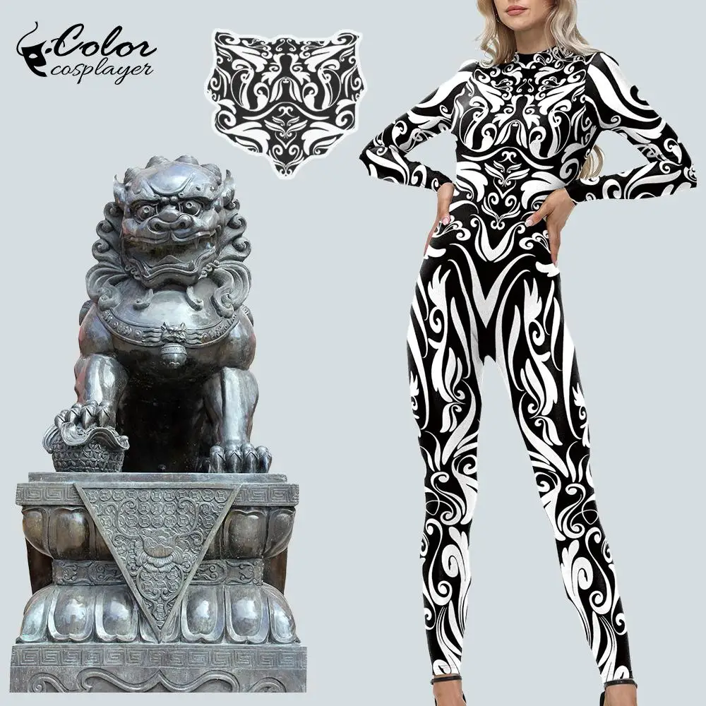 Color Cosplayer Lucky Stone Lion Jumpsuit Carnival Cosplay Costume Vintage Traditional Auspicious Patterns Bodysuit Stage Wear
Color Cosplayer Lucky Stone Lion Jumpsuit Carnival Cosplay Costume Vintage Traditional Auspicious Patterns Bodysuit Stage Wear