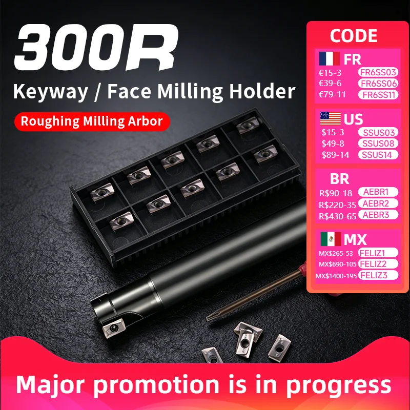 1PC BAP 300R milling cutter 120-250mm Milling tool holder face milling cutter for carbide 10PCS insert APMT1135 KT1505 KT930
1PC BAP 300R milling cutter 120-250mm Milling tool holder face milling cutter for carbide 10PCS insert APMT1135 KT1505 KT930
