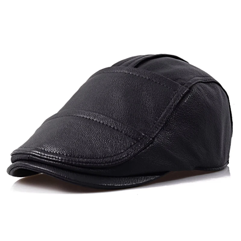 Men's Outdoor Goat Leather Hat Autumn Winter Berets Male Warm Cap 100% Quality Genuine Leather Hat Wholesale Leisure Bone
Men's Outdoor Goat Leather Hat Autumn Winter Berets Male Warm Cap 100% Quality Genuine Leather Hat Wholesale Leisure Bone