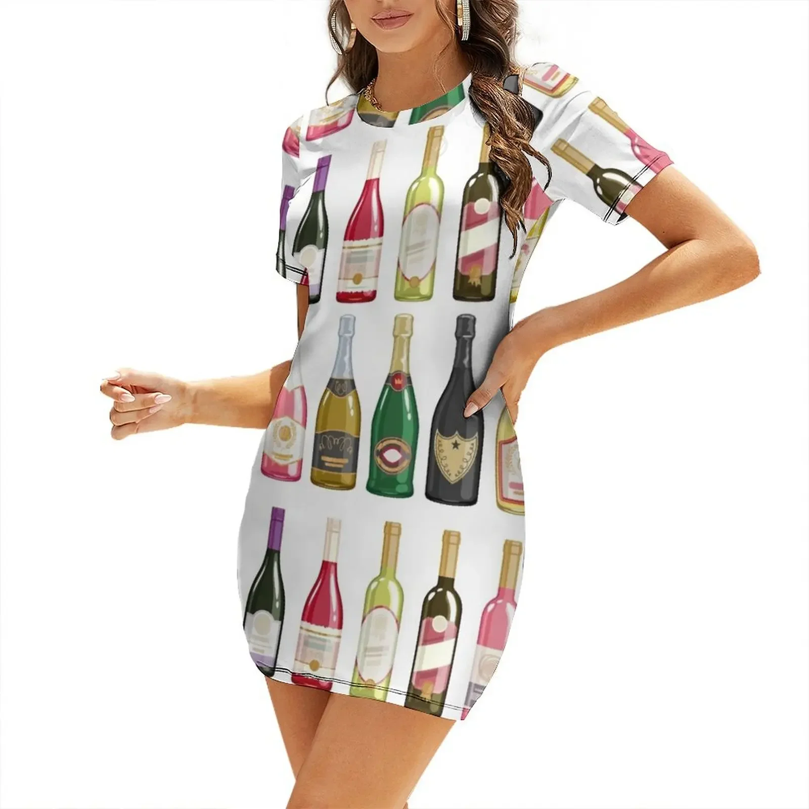 Wine bottles Short-Sleeved Dress women's summer dresses 2026 dress korean style luxury dresses
Wine bottles Short-Sleeved Dress women's summer dresses 2026 dress korean style luxury dresses