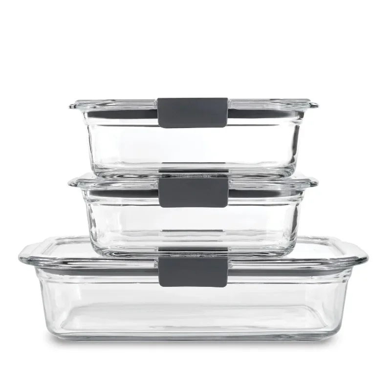 Набор из 3-х контейнеров для хранения продуктов Brilliance Glass с крышками с защелкой, герметичный
Набор из 3-х контейнеров для хранения продуктов Brilliance Glass с крышками с защелкой, герметичный