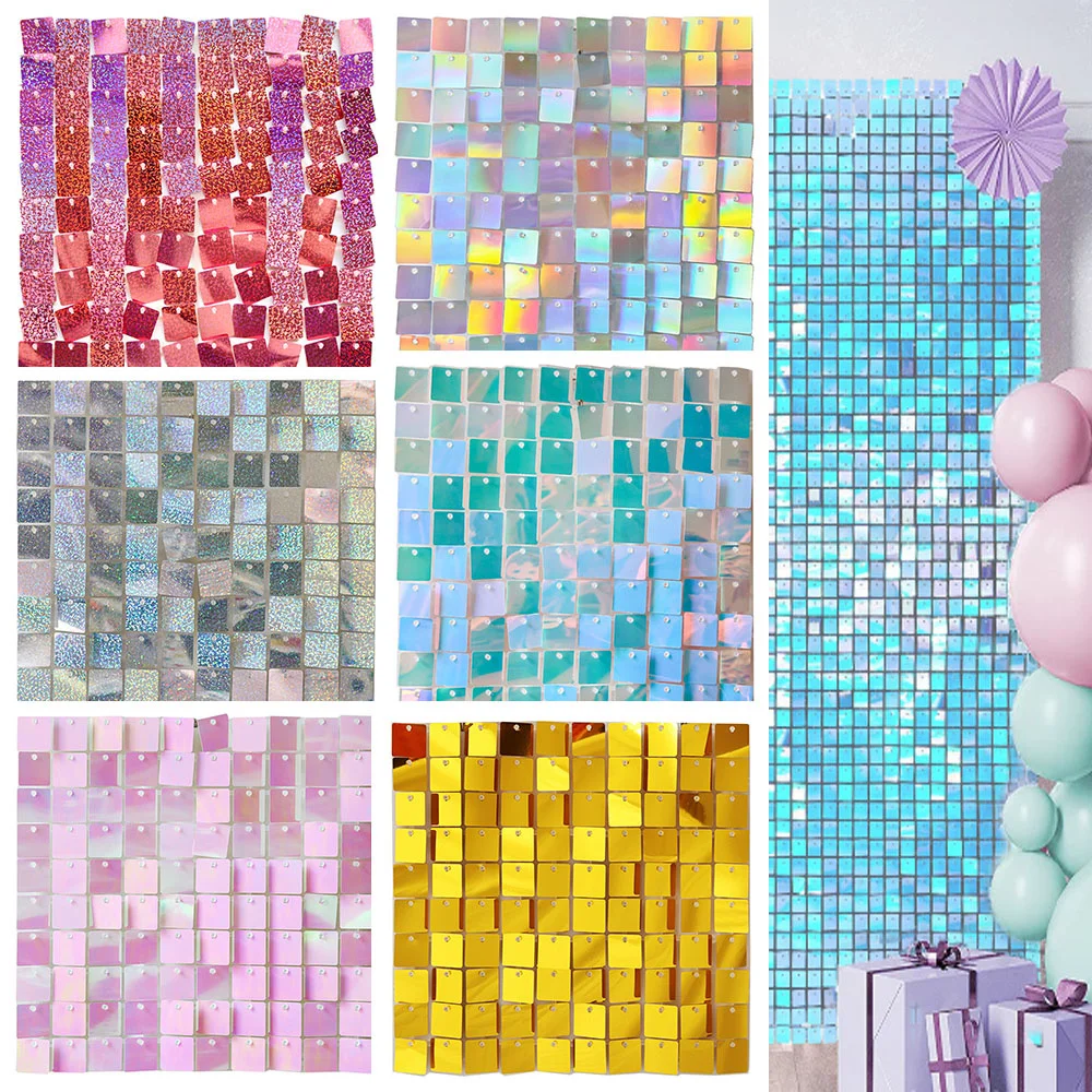 18pcs Shimmer Wall Backdrop Party Wedding Background Sequin Panels Clear Back Events Home Decor Advertising Signs Sparkle Wall
18pcs Shimmer Wall Backdrop Party Wedding Background Sequin Panels Clear Back Events Home Decor Advertising Signs Sparkle Wall