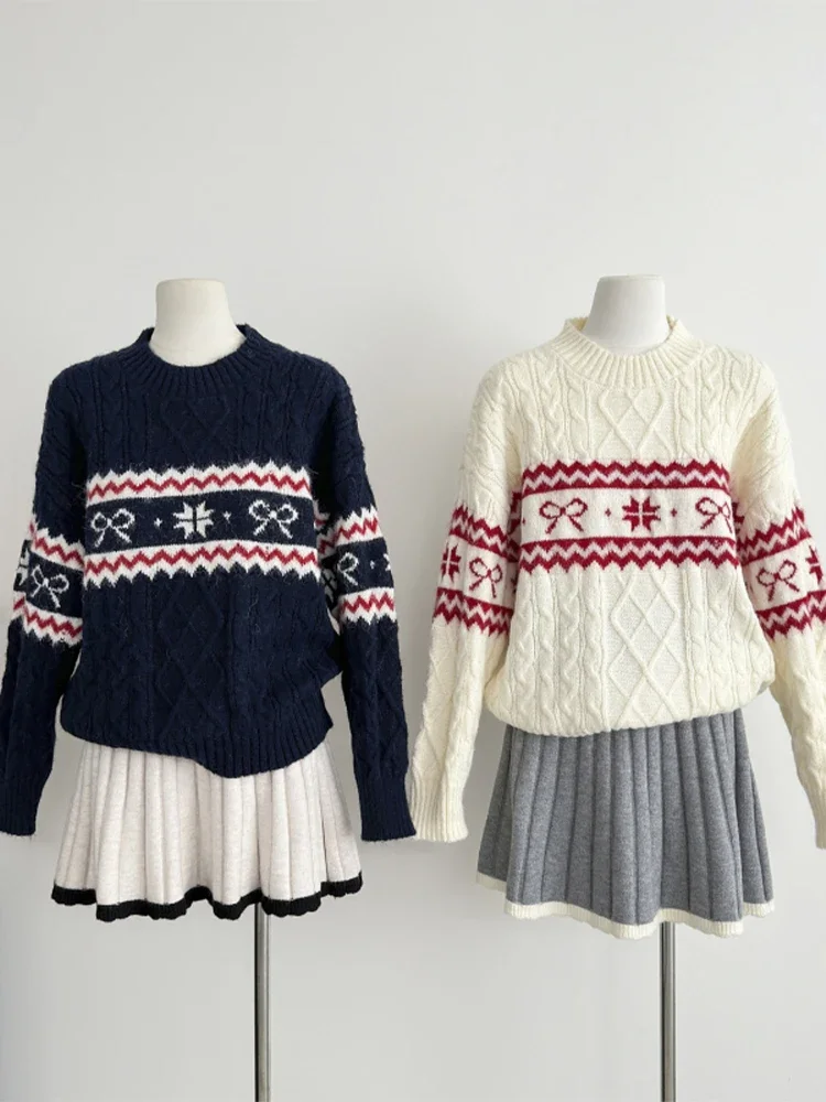 Long Sleeve Knitted Christmas Sweaters Vintage 2000s Clothes Autumn Women White Pullover Cashmere Sweater Harajuku Y2k Oversize
Long Sleeve Knitted Christmas Sweaters Vintage 2000s Clothes Autumn Women White Pullover Cashmere Sweater Harajuku Y2k Oversize