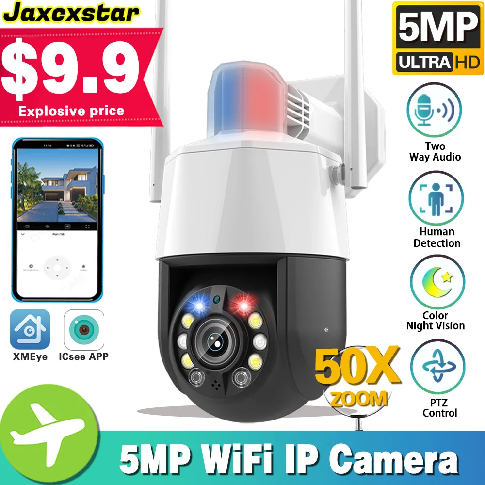 360 Wireless Outdoor 5MP WiFi Security Camera ICSee Smart Three Lens 50X Zoom Video Surveillance IP Camera CCTV Auto Tracking
360 Wireless Outdoor 5MP WiFi Security Camera ICSee Smart Three Lens 50X Zoom Video Surveillance IP Camera CCTV Auto Tracking