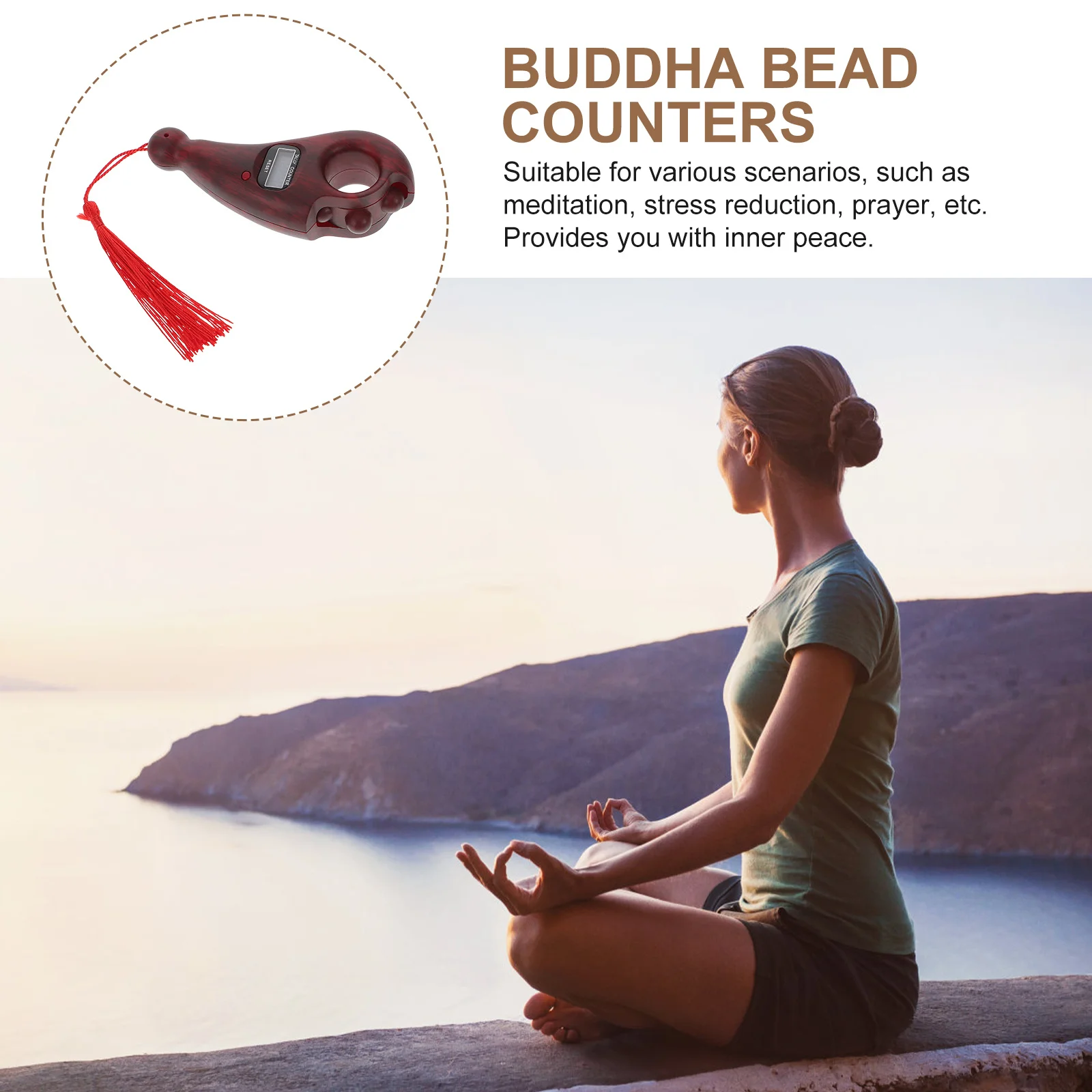 Buddha Beads Counter Digital Finger Counter with Automatic Counting Function for Meditation Stress Relief and Daily Prayer Use
Buddha Beads Counter Digital Finger Counter with Automatic Counting Function for Meditation Stress Relief and Daily Prayer Use
