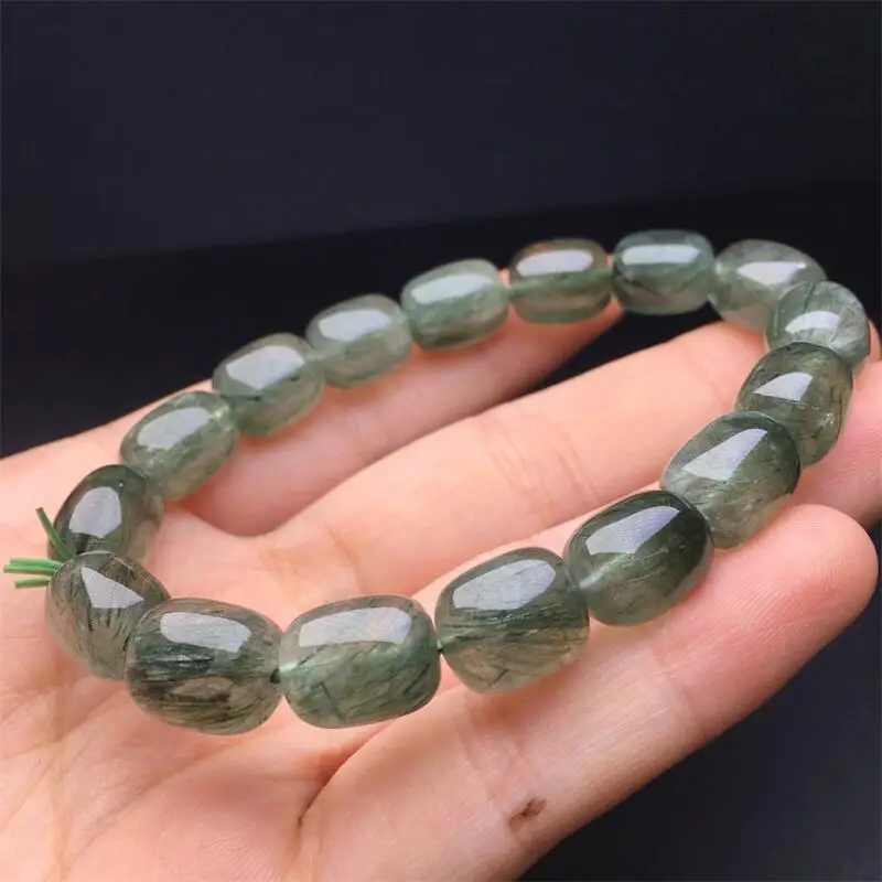 Natural Green Rutilated Quartz Bucket Bead Bracelet Gemstone Women Stretch Jewelry Healing Birthday Present 1pcs
Natural Green Rutilated Quartz Bucket Bead Bracelet Gemstone Women Stretch Jewelry Healing Birthday Present 1pcs