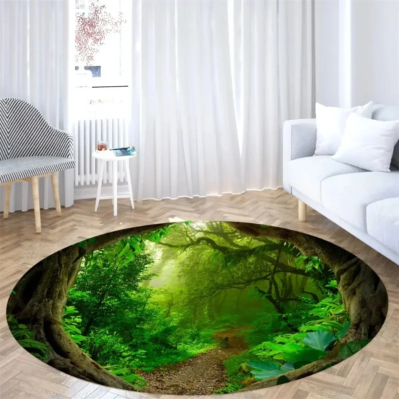 Forest Tree Landscape Circular Carpet Anti Slip Easy Clean Rugs Is Perfect for Durable Carpets Placed in Homes or Vacation Homes
Forest Tree Landscape Circular Carpet Anti Slip Easy Clean Rugs Is Perfect for Durable Carpets Placed in Homes or Vacation Homes