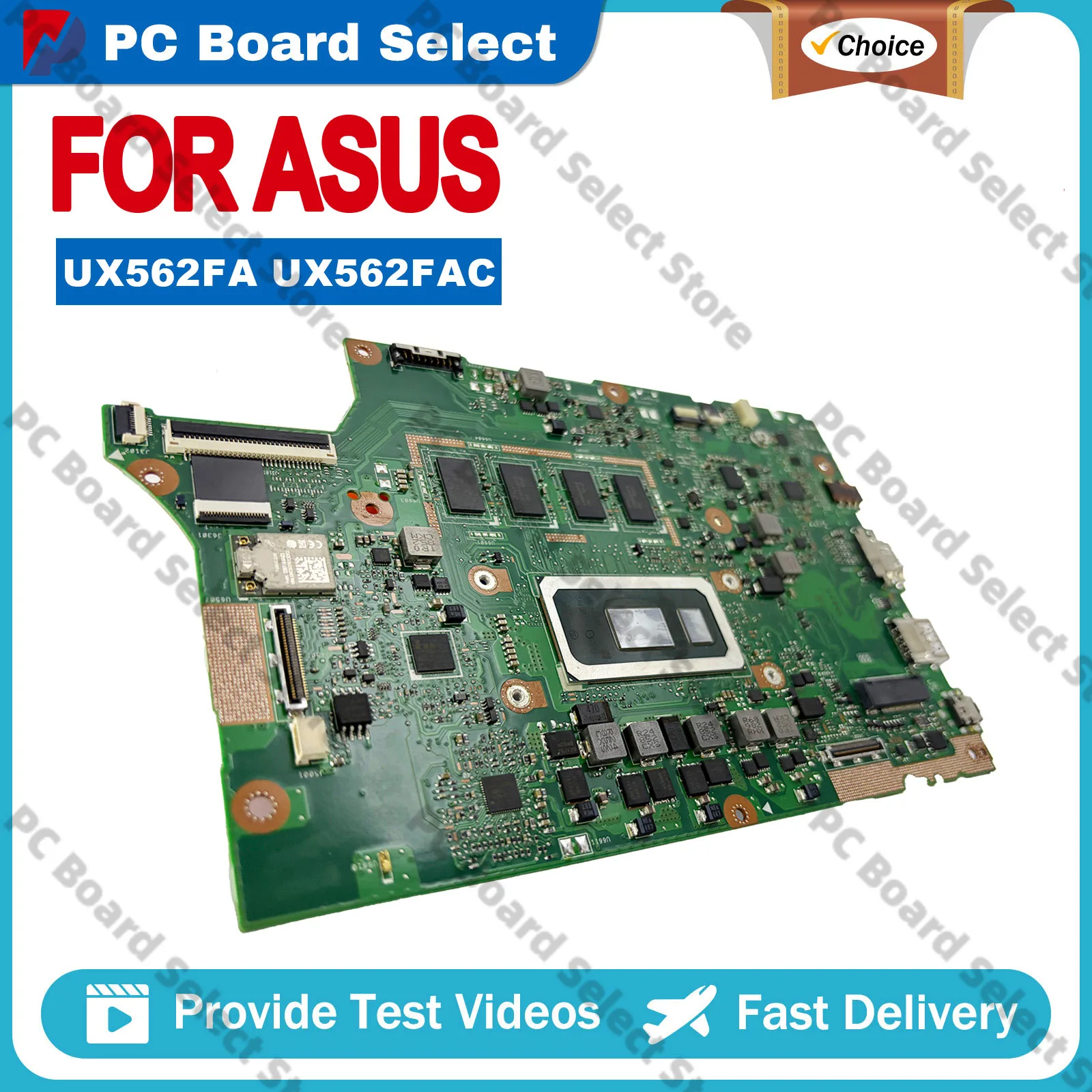 UX562FA UX562 Laptop Motherboard For ASUS ZenBook Q562F UX56IQ Q562FDX Notebook Mainboard With 10th Gen I3 i5 i7 102% tests OK
UX562FA UX562 Laptop Motherboard For ASUS ZenBook Q562F UX56IQ Q562FDX Notebook Mainboard With 10th Gen I3 i5 i7 102% tests OK
