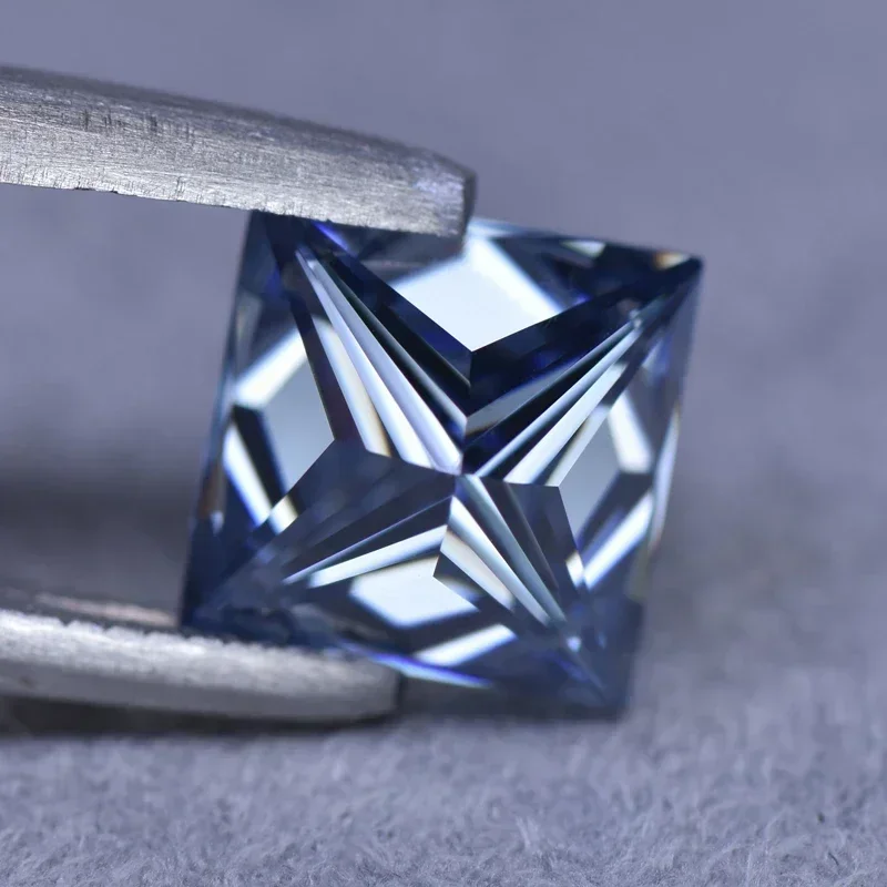 NEW Moissanite Princess Cut Primary Color Royal Blue for Jewel Making DIY Ring Necklace Earrings Materials with GRA Certificate
NEW Moissanite Princess Cut Primary Color Royal Blue for Jewel Making DIY Ring Necklace Earrings Materials with GRA Certificate