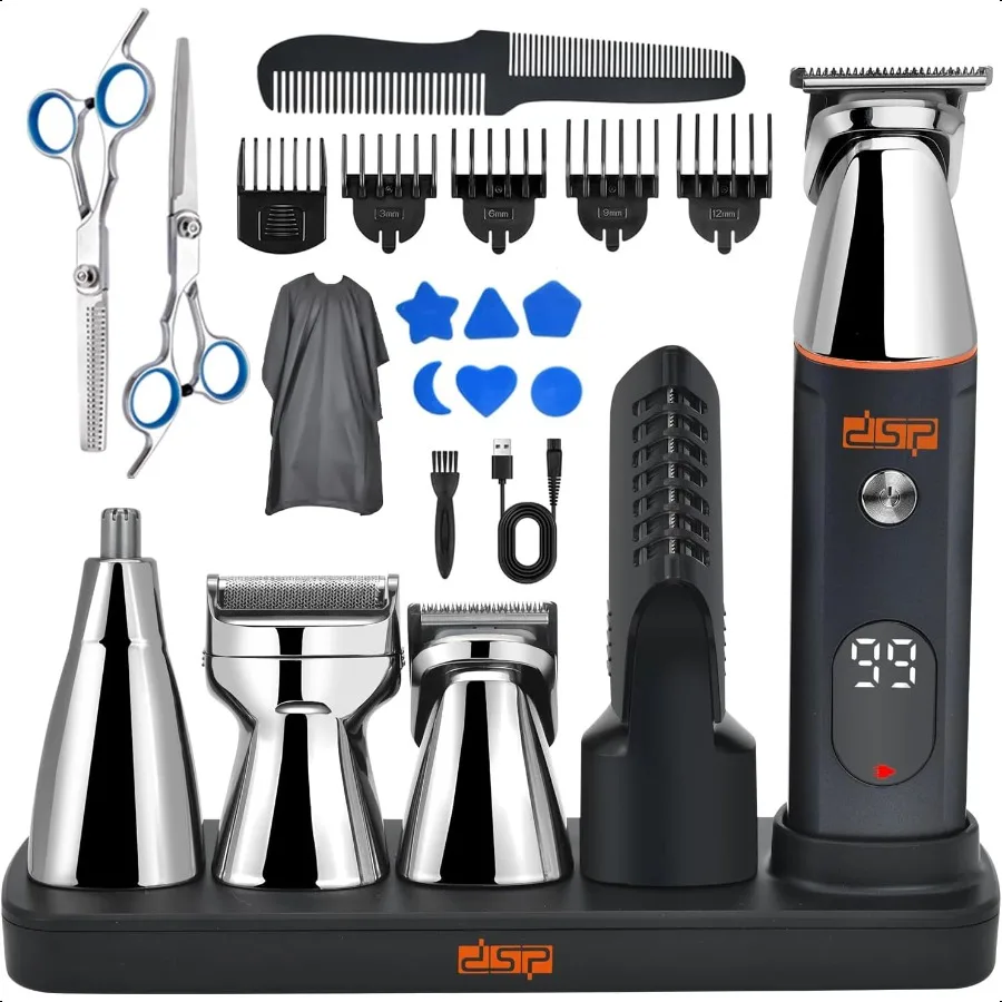 Beard Trimmer Rechargeable Body Grooming Sets Facial Hair Shaver for Nose Ear Public Hair Cutting hine IPX7 Waterproof
Beard Trimmer Rechargeable Body Grooming Sets Facial Hair Shaver for Nose Ear Public Hair Cutting hine IPX7 Waterproof