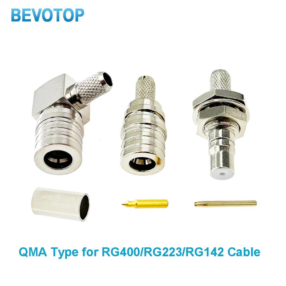 10Pcs QMA Male/Female Plug Jack Connector Set for RG-142 RG-223 RG-400 Cables 50 Ohm 50-3 BEVOTOP
10Pcs QMA Male/Female Plug Jack Connector Set for RG-142 RG-223 RG-400 Cables 50 Ohm 50-3 BEVOTOP